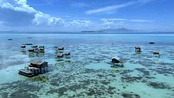A typical Sama-Bajau settlement in the Philippines