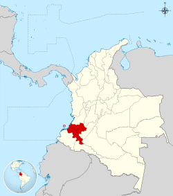 Cauca shown in red