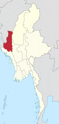 Location of Chin State/Chinland in Myanmar