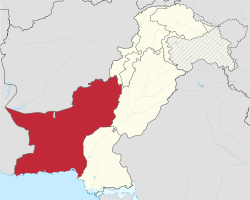 Location of Balochistan