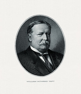 BEP engraved portrait of Taft as President.