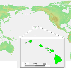 Location of Hawaii Territory