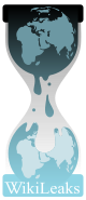Graphic of hourglass, coloured in blue and gray; a circular map of the eastern hemisphere of the world drips from the top to bottom chamber of the hourglass.