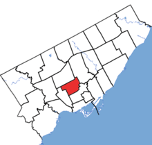 Toronto-St Pauls in relation to the other Toronto ridings (2015 boundaries).png