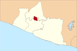 Location of Yogyakarta in Yogyakarta Special Region
