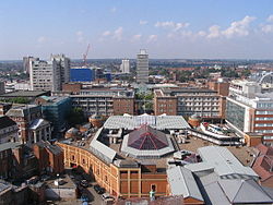 Skyline of Coventry city centre