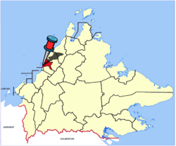 Location of Kota Kinabalu in Sabah