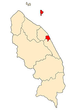 Location of Kuala Terengganu district in Terengganu