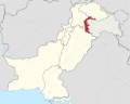 Azad Kashmir in Pakistan (claims hatched).svg