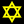 Star of David (yellow with black background).svg