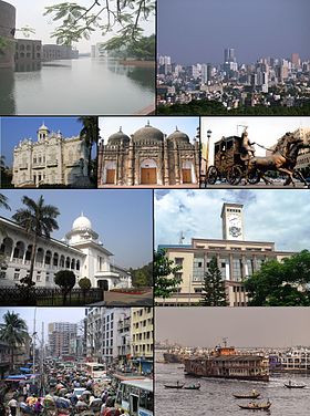 1. National Parliament 2. Motijheel financial district 3. Rose Garden 4. Khan Mohammad Mridha Mosque 5. Ramna 6. Supreme Court of Bangladesh 7. RAJUK Bhaban 8.Dhaka City Center
