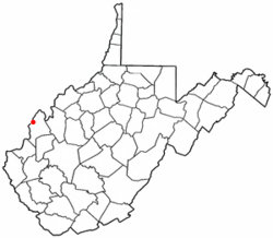 Location of Point Pleasant, West Virginia