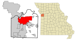 Location of Independence, Missouri