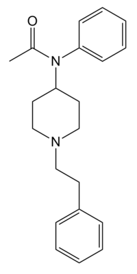 Acetylfentanyl structure.png