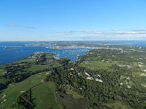 Newport, Rhode Island aerial view