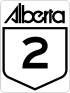 Alberta Highway 2 shield
