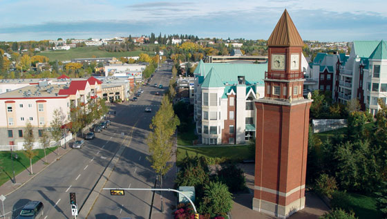 File:Downtown clocktower St. Albert Alberta.jpg