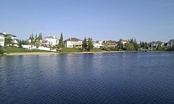 Artificial lake in Twin Brooks