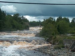 West River Falls, where the West River empties in to the Northwest Arm.