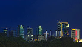 Port of Spain night skyline 2008
