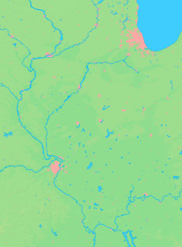 Location of Kaskaskia within Illinois