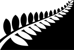 NZ flag design Silver Fern (Black & White) by Alofi Kanter.svg