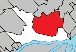 Location (red) within Les Moulins RCM.