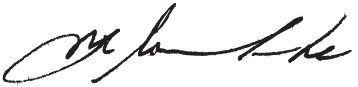 Signature of Michel Coulombe