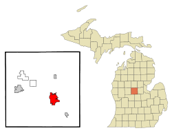 Location within Isabella County, Michigan