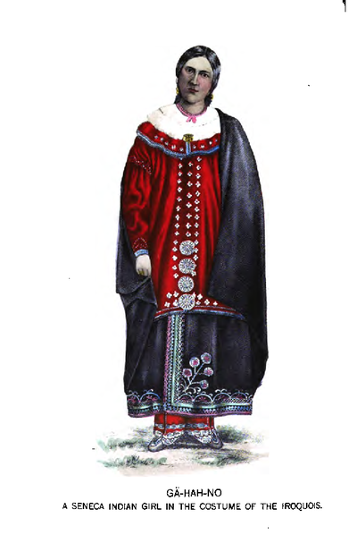 Seneca woman in traditional costume