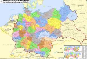Map of Nazi Germany