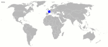 animated gif of French colonial territory on world map