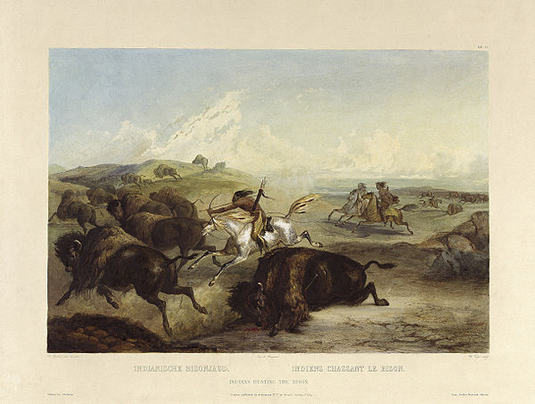 Tableau 31 Indians hunting the bison by Karl Bodmer.jpg