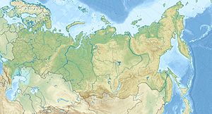 Map showing location in Russia