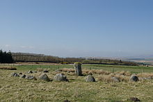 Stone Circle south of Old Military Road - geograph.org.uk - 1290115.jpg