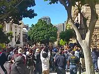 File:FeesMustFall protest outside Parliament - 21 October 2015.ogg