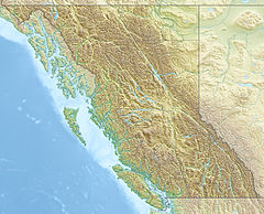Map showing the location of Mount Robson Provincial Park