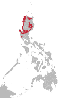 Ilokano language map.png