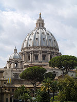 The dome of St. Peter's Basilica.