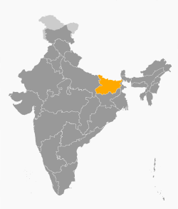 Location of Bihar in India