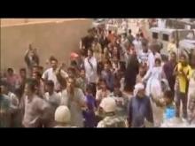 File:Grateful Iraqis welcome American Marines during the 2003 Invasion of Iraq.ogg