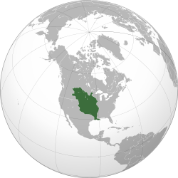 Location of New Spain