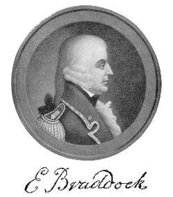 General Edward Braddock (note: the accuracy of this portrait has been widely challenged; no image of Braddock prior to his death is known to exist)
