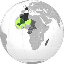 Location of French Sudan