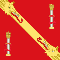 Estandarte de Francisco Franco (variante gules).svg