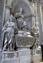 Alessandro Algardi, monumento a leone XI Medici, 1644, 01.JPG