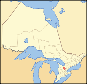 Location of Dufferin County