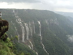 7 Sister Falls Cherrapunji Meghalaya