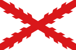 Cross of Burgundy flag used by Criollos