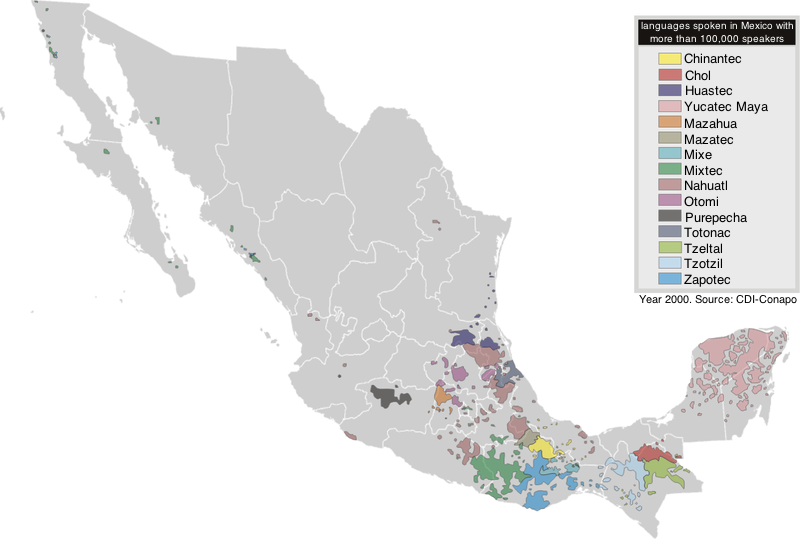 File:Map of the languages of Mexico.png